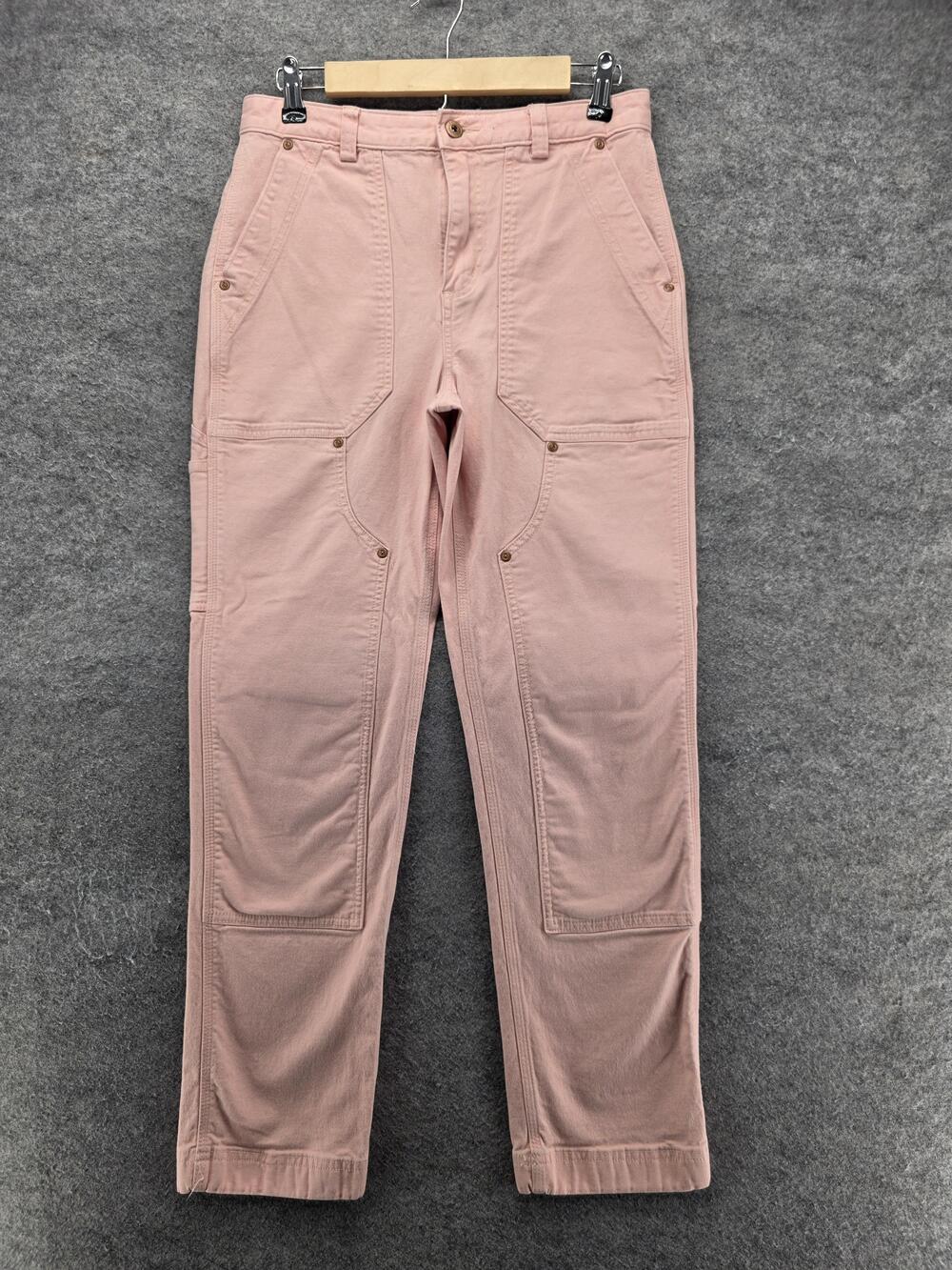 Duluth Trading Co. Pants Womens 8 Pink Carpenter Slim Stretch Pockets 29 In
